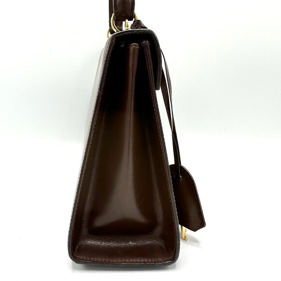 Gucci Brown GHW Top Handle w/Strap - Picture 4 of 9